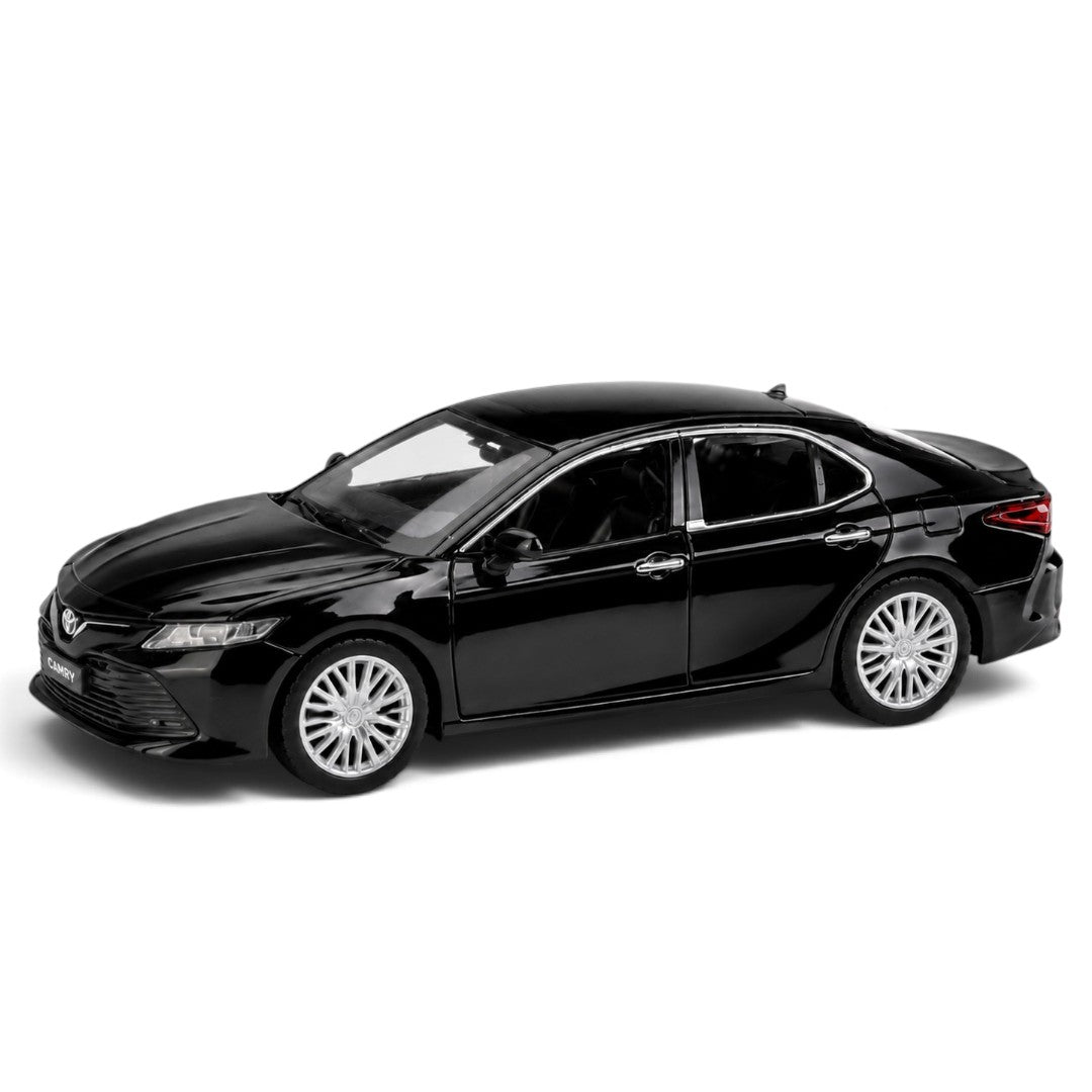 MSZ 1:38 Toyota Camry Black Die-Cast Model Car with Pull-Back Action & Openable Doors