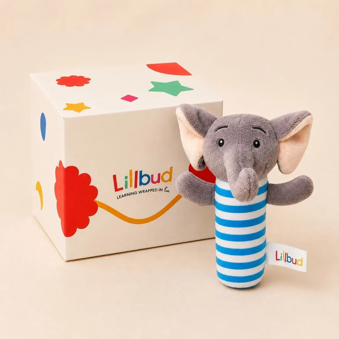 LiLLBUD Baby Elephant Squeaky Toy