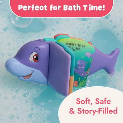 LiLLBUD Splash and Read Dolphin Bath Book