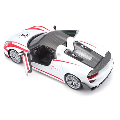 Bburago 1:24 W/B Race Porsche 918 Weissach Car Toy