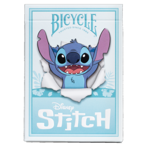 Bicycle Disney Stitch Playing Cards – Collectible Poker Size Deck with Stitch & Angel, Air-Cushion Finish