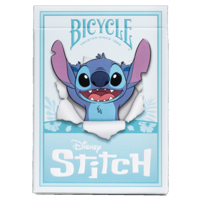 Bicycle Disney Stitch Playing Cards – Collectible Poker Size Deck with Stitch & Angel, Air-Cushion Finish
