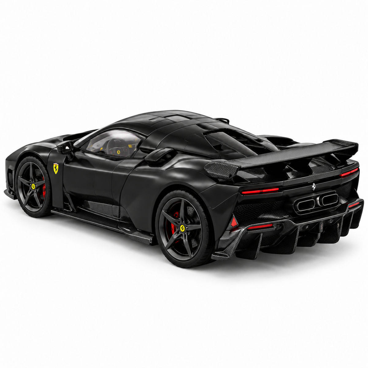 Bburago Ferrari F80 2024 1:43 Scale Signature Series Die-Cast Model Car – Black Supercar Collectible Display Model for Ferrari Fans & Car Collectors