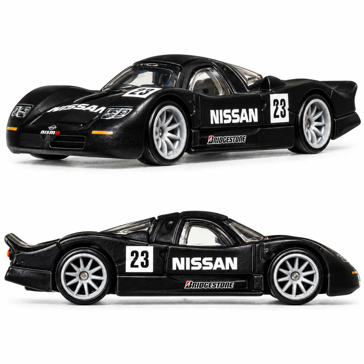 Hot Wheels Premium 1:64 Scale Car Culture Nissan 2-Pack – 1994 Nissan Primera & Nissan R390 GT1 Diecast Model Cars with Metal Body & Real Riders Rubber Tyres (HBL96-953N)