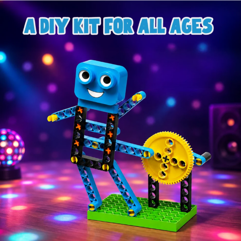 Blix Minis Disco Bot 35+ Piece DIY Dancing Robot Building Kit, Ages 8+