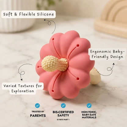 LiLLBUD Bloom Teether Pink