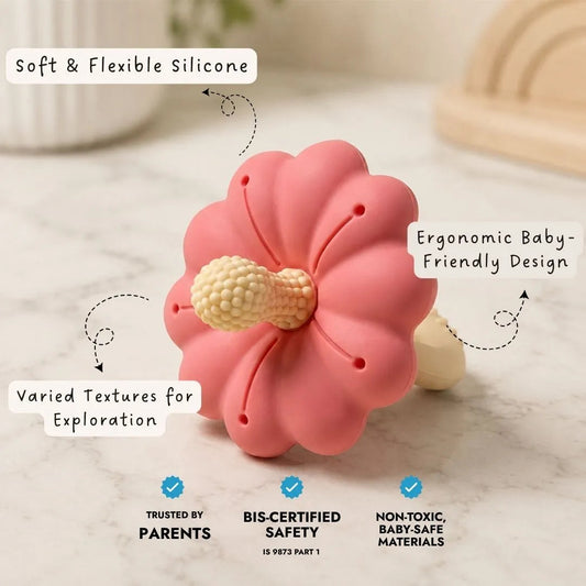 LiLLBUD Bloom Teether Pink