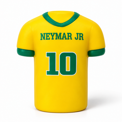 Football Soccer Jersey Slow-Rise Foam Squishy Toys | Multi-Variant Collection (Messi, Ronaldo, Neymar Jr, Mbappé, Suárez, Prime Time) | Squeeze Stress Relief Toy & Desk Fidget