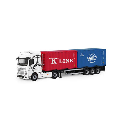 CC 1:64 Mercedes-Benz Actros Cargo Container Truck | Diecast Model Truck | 2 Colour Variants