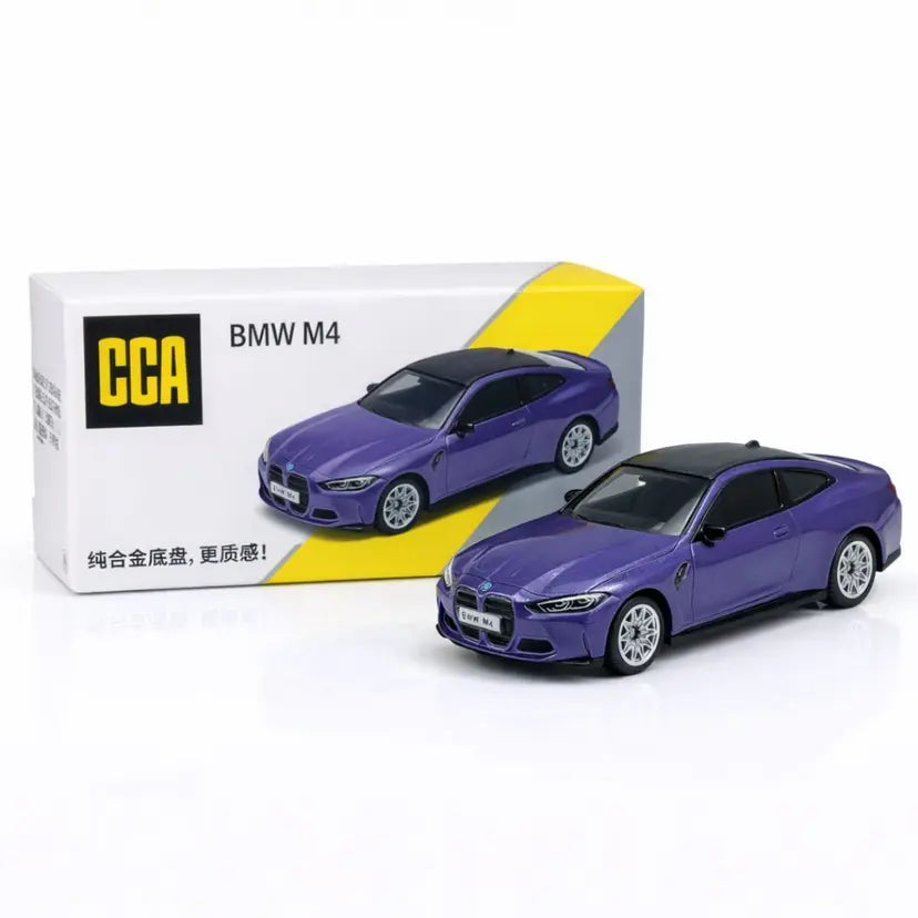 CCA 1:64 BMW M4 S07-01 Purple Die-Cast Model Car | Premium Sports Coupe Miniature Collectible