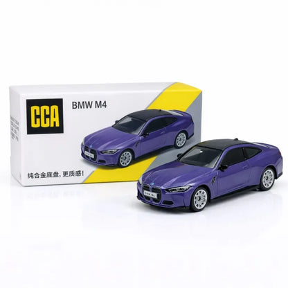 CCA 1:64 BMW M4 S07-01 Purple Die-Cast Model Car | Premium Sports Coupe Miniature Collectible