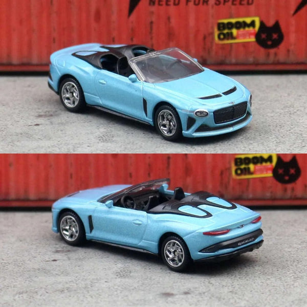 CCA 1:64 Bentley Bacalar S27-01 Die-Cast Model Car – Light Blue Luxury Convertible | Premium Collectible Miniature Car