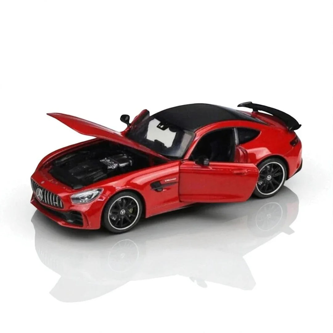Welly 1:24 Mercedes-AMG GT R Die-Cast Model – Red | Openable Doors (24081) - Jaiman Toys