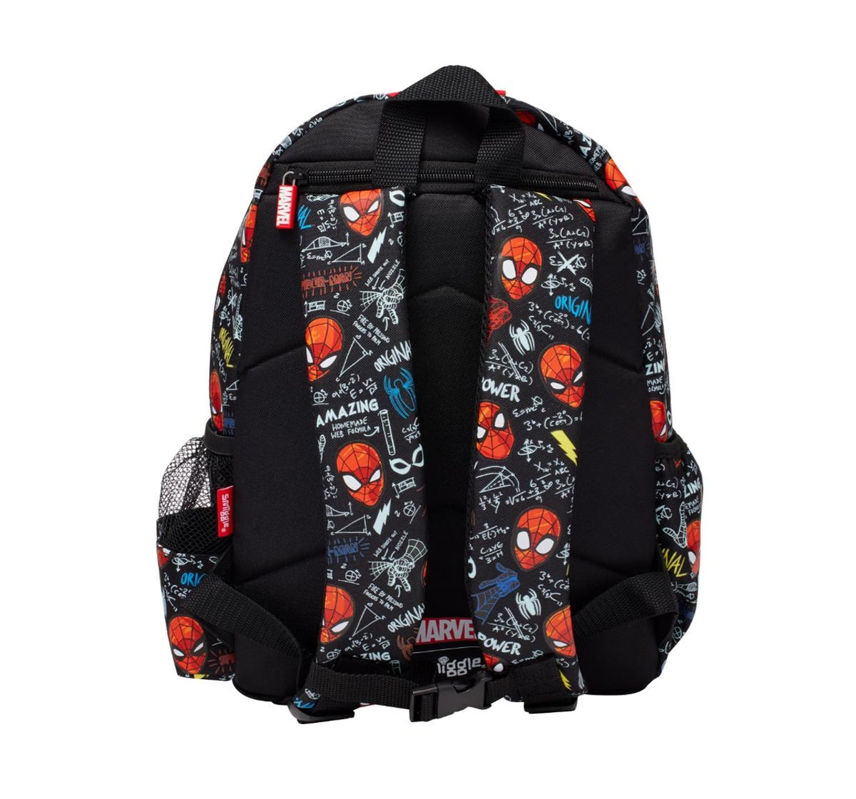 Marvel x Smiggle Junior Character Hoodie Backpack – Spider-Man Kids School Bag for Ages 3+