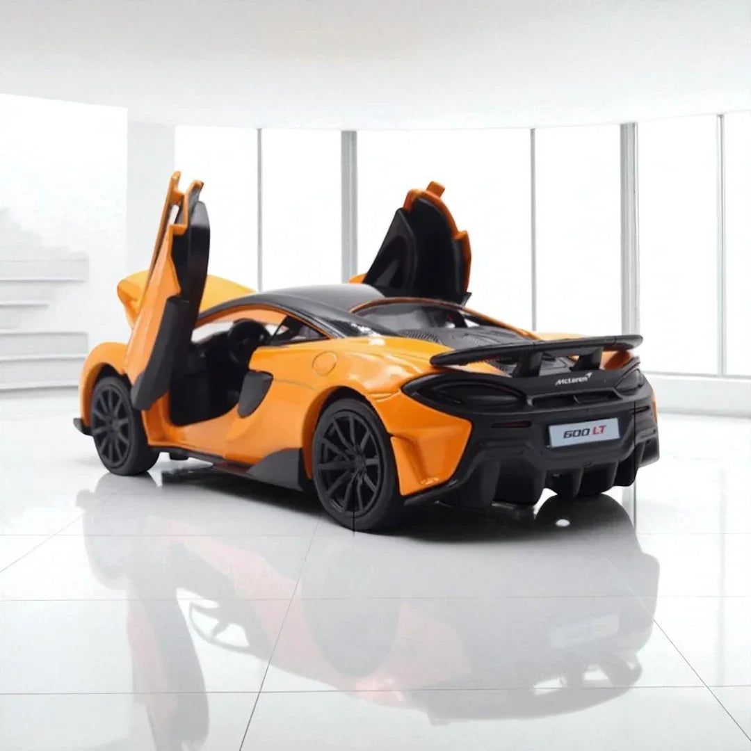 RMZ Hobby 1:32 McLaren 600LT Die-Cast Model Car – State Orange with Openable Doors, Light & Sound (664994) - Jaiman Toys