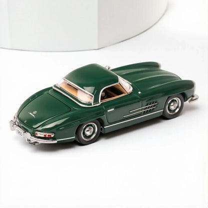 GFCC 1:64 1960 Mercedes-Benz 300SL Roadster Dark Green Diecast Model Car