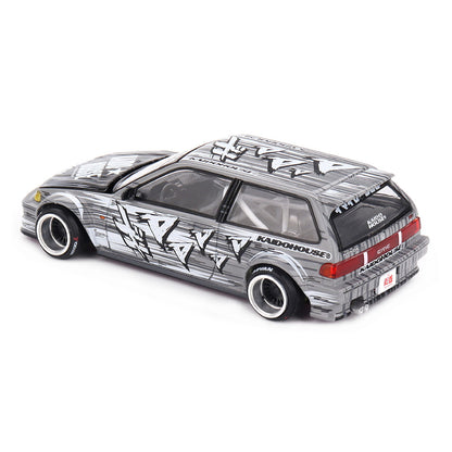 Kaido House Mini GT KHMG260 Honda Civic (EF) Manga V1 1:64 Diecast Model Car