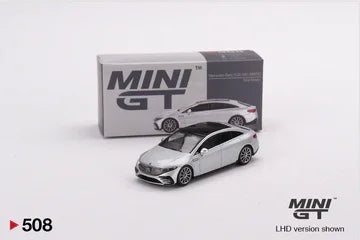 MGT00508 164 Mercedes-Benz EQS 580 4MATIC Silver Metallic Excellence - Jaiman Toys
