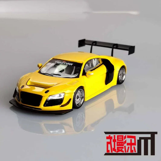 LMF 1:64 AUDI R8 LMS ULTRA YELLOW DIECAST CAR MODEL