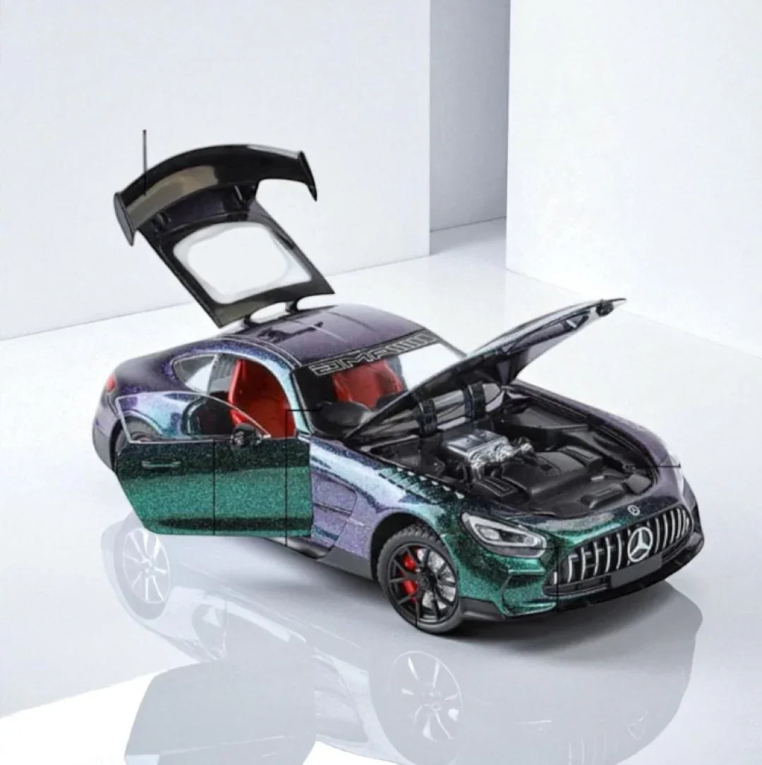 Joy Junction 1:24 Mercedes AMG Die-Cast Car Model – Chameleon Metallic Finish | Openable Doors, Pull-Back Action, Lights & Sound (JJ271) - Jaiman Toys