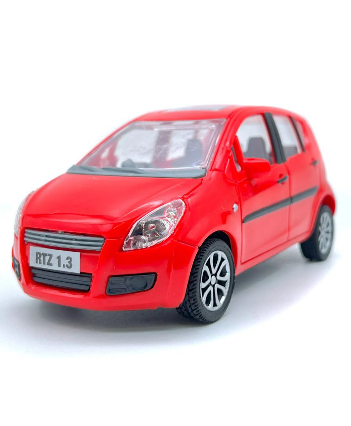 Centy Wheel Force Ritz Pull Back Action Toy Car | Friction Powered Mini Hatchback Model | Red Pull-Back Toy Vehicle for Kids Age 3+ |BGX