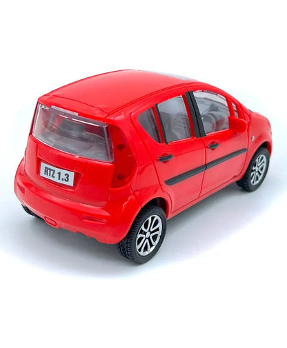 Centy Wheel Force Ritz Pull Back Action Toy Car | Friction Powered Mini Hatchback Model | Red Pull-Back Toy Vehicle for Kids Age 3+ |BGX