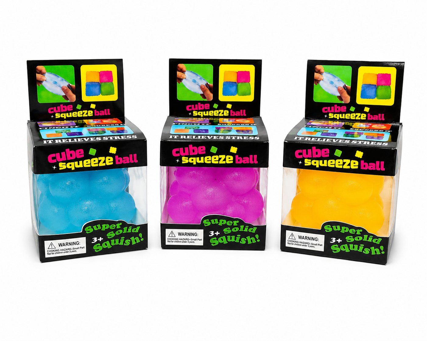 Bubble Cluster Squishy Stress Relief Toy – Soft Sensory Squeeze Fidget Ball, 1 Pc Random Colour