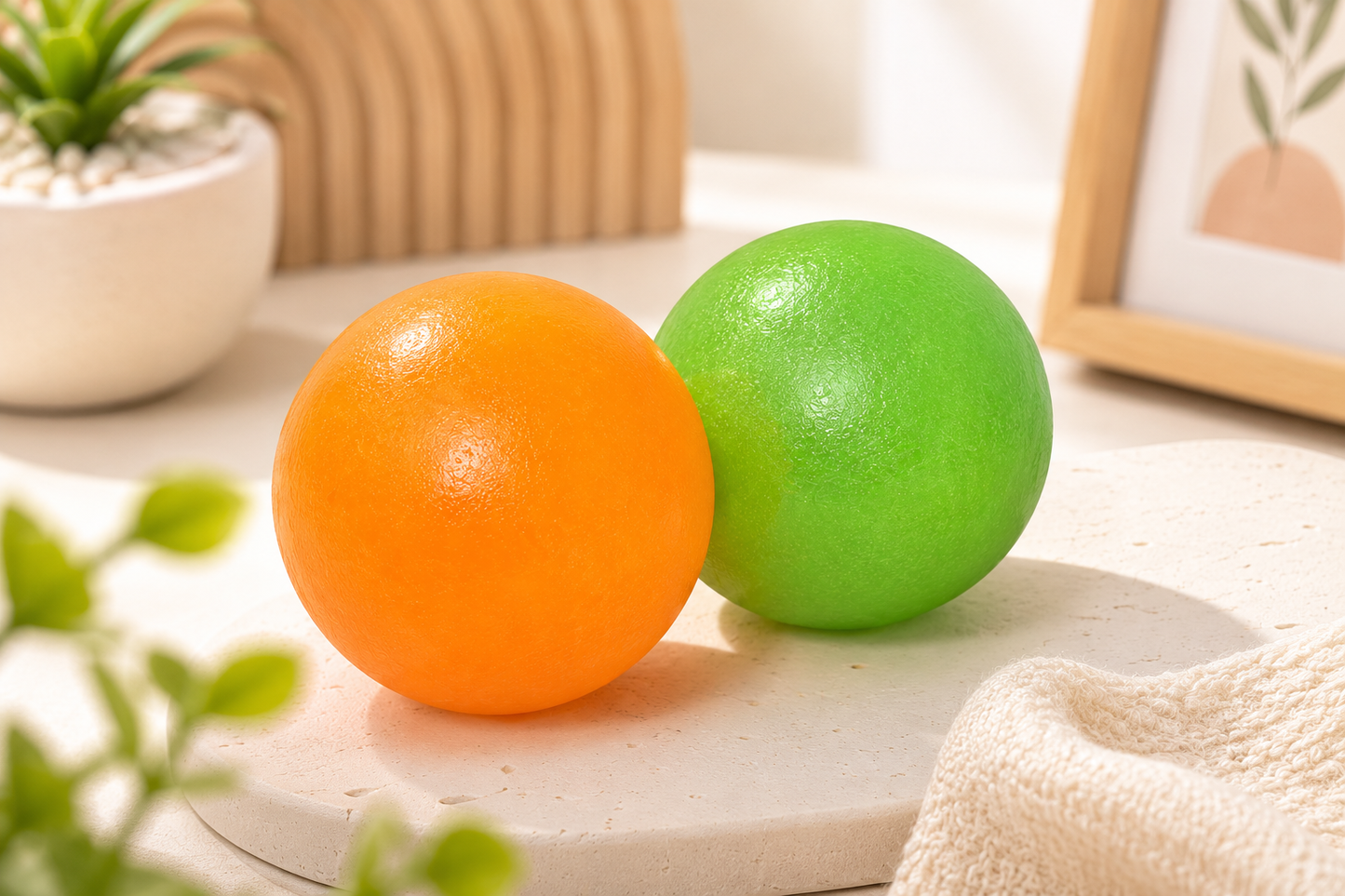 Soft Squishy Stress Relief Squeeze Ball – Sensory Fidget Toy for Kids & Adults, 1 Pc Random Colour