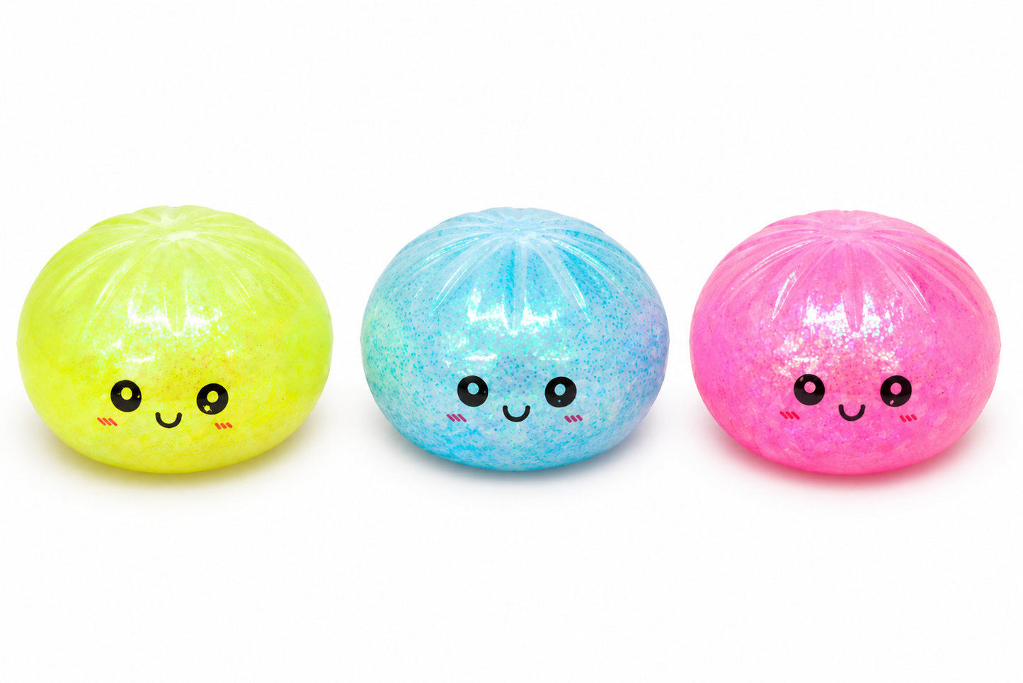 Rainbow Mystery Squishy Bun in Dumpling Box – Soft Sensory Fidget Squeeze Toy, 1 Pc Random Colour