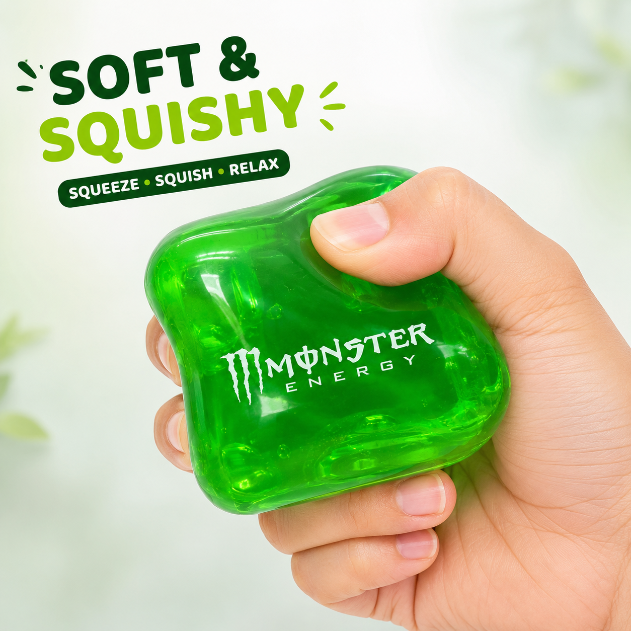 NeeDoh Nice Cube Monster Energy Super Squishy Sensory Fidget Toy – Green
