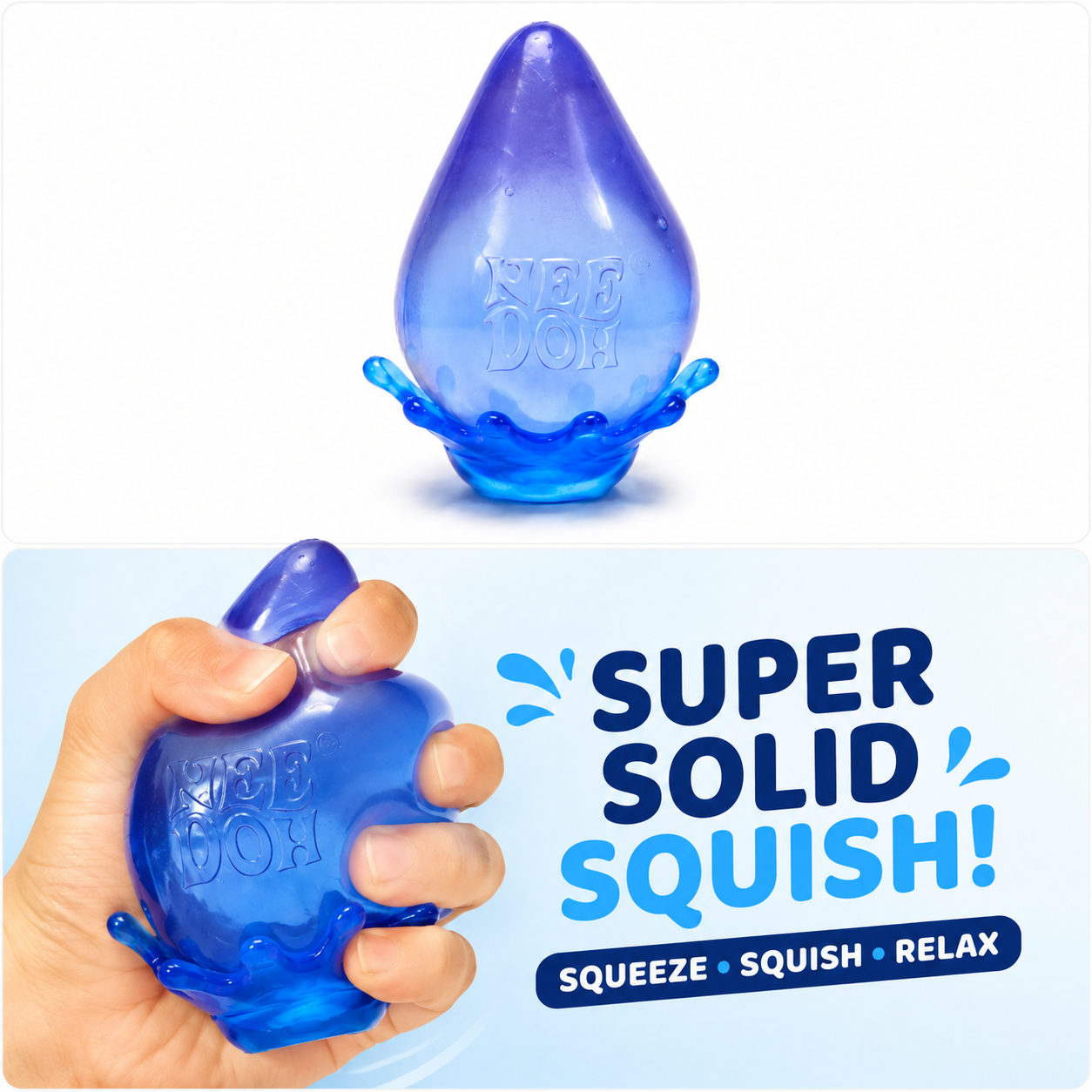 NeeDoh Pepsi Super Solid Squish Sensory Fidget Toy – Blue