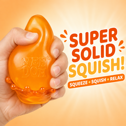 NeeDoh Fanta Super Solid Squish Sensory Fidget Toy – Orange