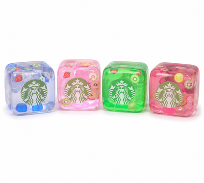 Starbucks Fruit Nice Cube Squishy Sensory Fidget Toy – 1 Pc, Random Color