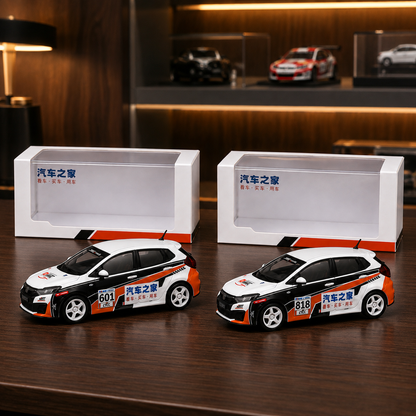 AHRT Racing Die-Cast Model Car Combo Set 601 & 818 with Display Cases – Pack of 2