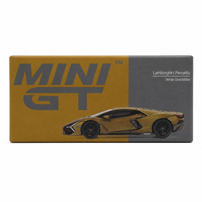 MINI GT 1:64 Scale Lamborghini Revuelto Verde Gea Matte Die-Cast Model Car