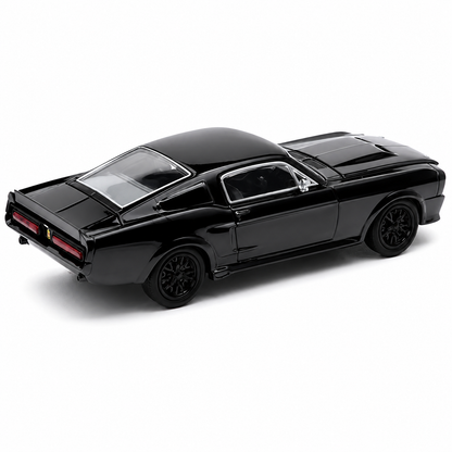 POP RACE 1:64 Shelby Mustang GT500 Dark Chrome Series 004 Die-Cast Model Car