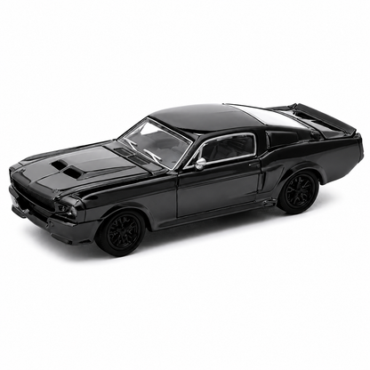 POP RACE 1:64 Shelby Mustang GT500 Dark Chrome Series 004 Die-Cast Model Car