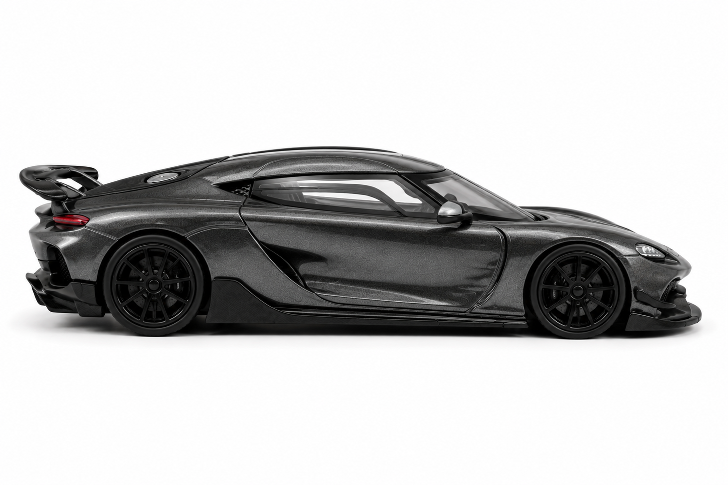 Tarmac 1:64 Works Koenigsegg Gemera Die-Cast Model Car – Metallic Grey