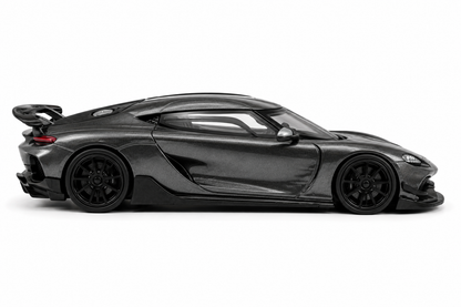Tarmac 1:64 Works Koenigsegg Gemera Die-Cast Model Car – Metallic Grey