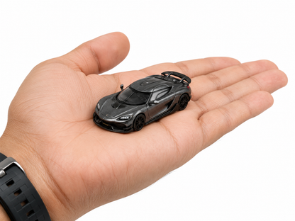 Tarmac 1:64 Works Koenigsegg Gemera Die-Cast Model Car – Metallic Grey