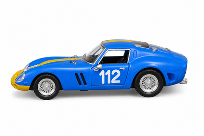 Bburago 1:64 Ferrari 250 GTO (1964) #112 Racing Die-Cast Model Car – Blue