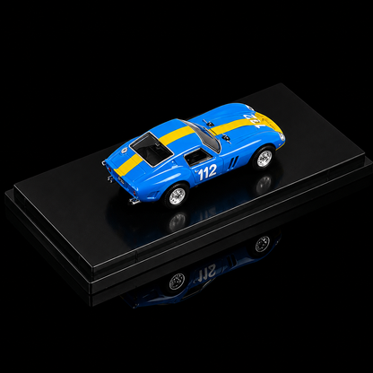 Bburago 1:64 Ferrari 250 GTO (1964) #112 Racing Die-Cast Model Car – Blue