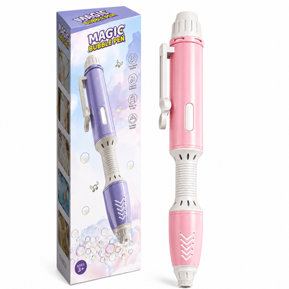 Magic Bubble Pen Rechargeable Bubble Maker Toy for Kids with LED Light, Bubble Solution, Battery & USB Charging Cable – 47 cm, Pack of 1