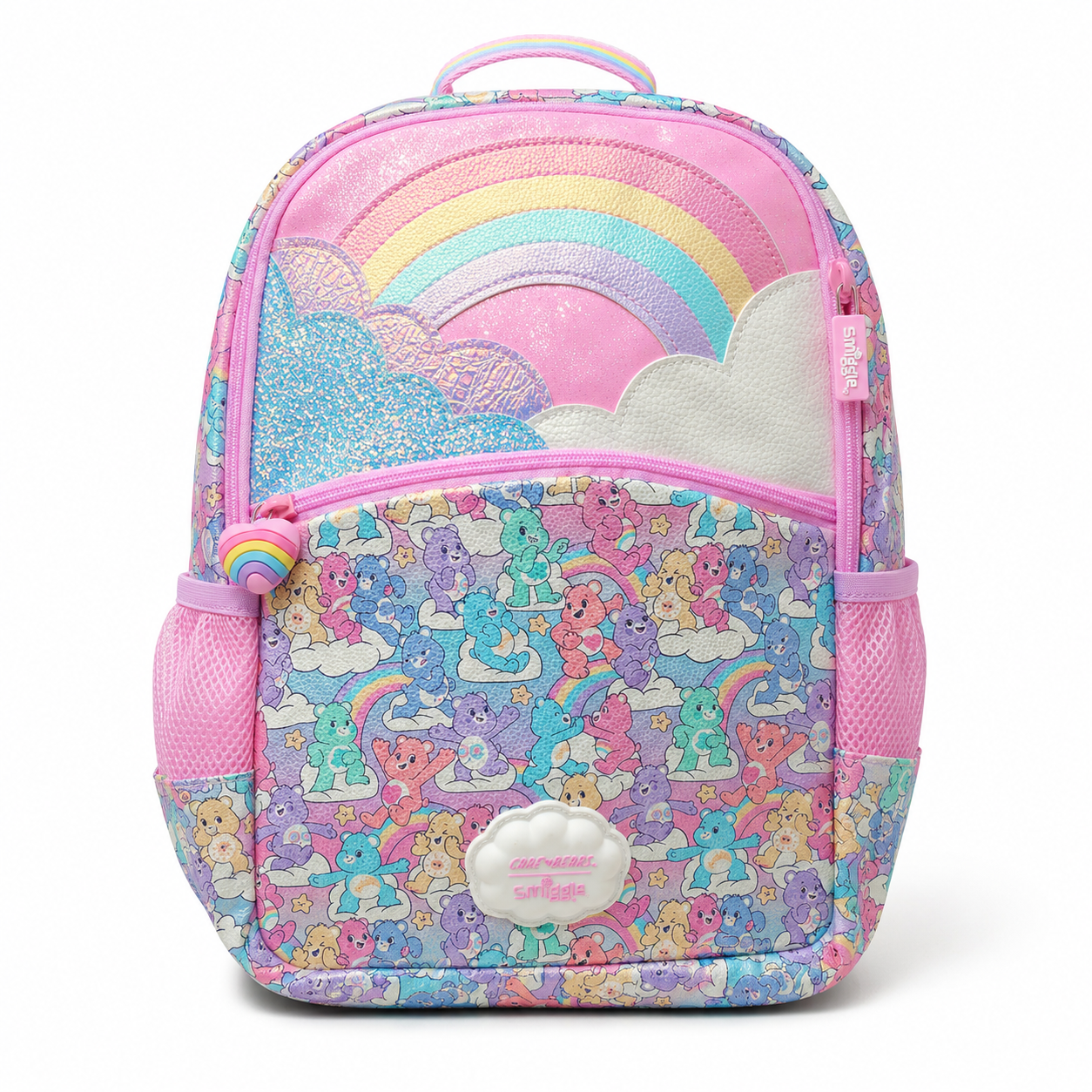 Smiggle Care Bears Rainbow Backpack Pink for Kids