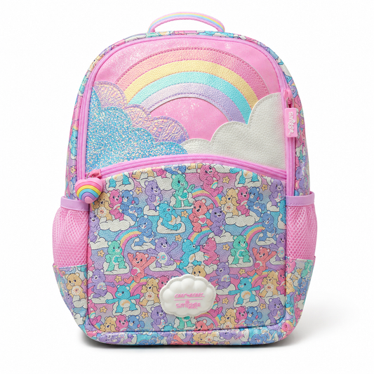 Smiggle Care Bears Rainbow Backpack Pink for Kids