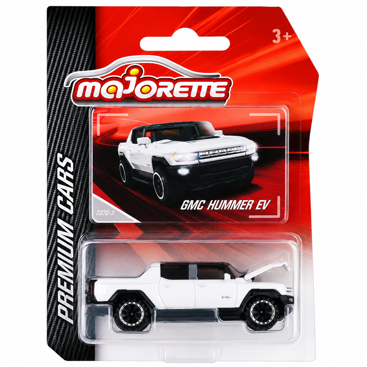 Majorette Premium Cars GMC Hummer EV White Die-Cast Model Car