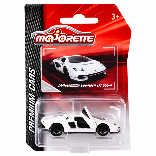 Majorette Premium Cars Lamborghini Countach LPI 800-4 White Die-Cast Model Car