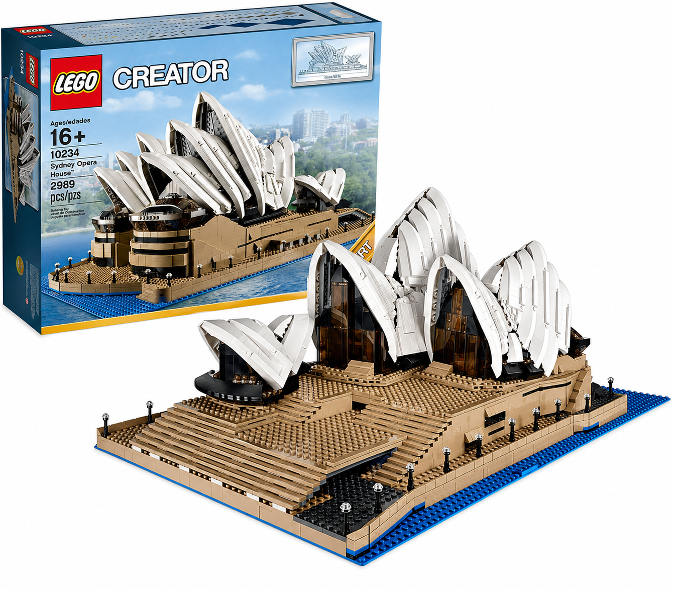 LEGO 10234 Creator Expert Sydney Opera House Building Set | 2989 Pieces | 16+