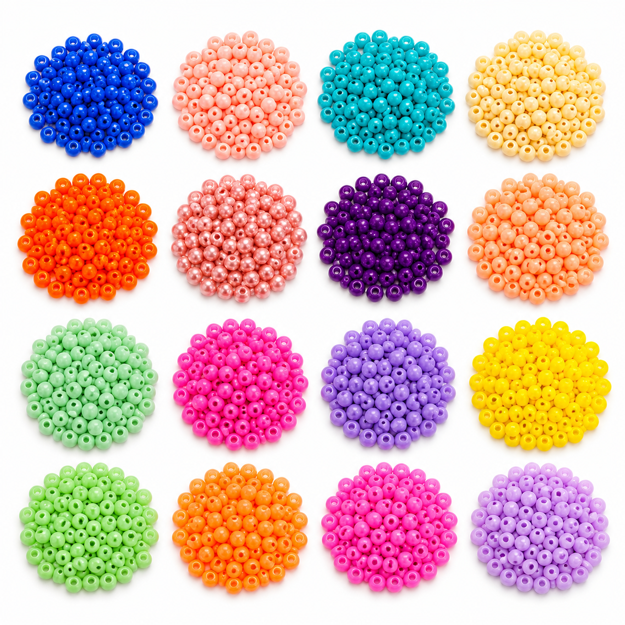 DIY Colourful Beads Bracelet Making Kit with Alphabet Beads, String & Scissors