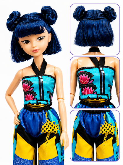 K-Pop Demon Hunters Music Fashion Doll Playset with Guitar, Drums & Accessories 3+ Years